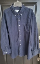 Amazon Essentials Men 3 XL Navy Long Sleeve Dress Shirt