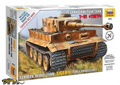 Tiger I - early Production - Zvezda 5002 - 1/72 - neu, ohne ovp