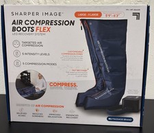 Sharper Image Powerboost Air Compression Boots Electric Leg Massager LARGE/X-Lar