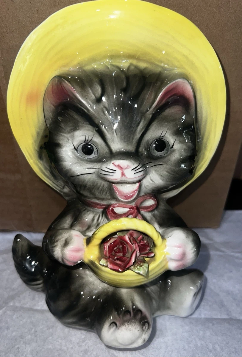 Lefton ヴィンテージ 猫 ウォールポケット 2個セット　レフトン lefton wall pocket products for sale | eBay