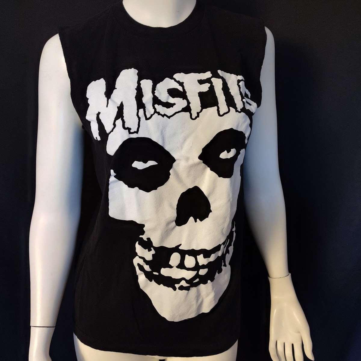 Misfits small shirt sleeveless skull cotton Y2K classic punk rock