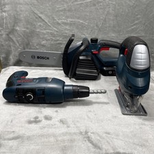 Bosch Toy Tool Lot Chainsaw Drill Jigsaw Set - Tested  Working