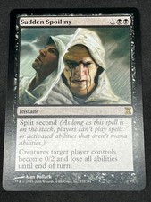 Magic the Gathering MTG Sudden Spoiling Black Time Spiral Rare