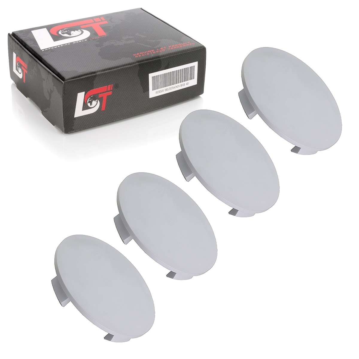 4x Wheel Hub Cap Grey ø 64mm for MITSUBISHI