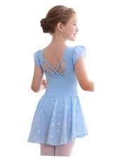 Girls Ballet Leotards Toddler Dance Dresses Outfit Soft 10-12 Years Blue