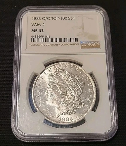 Morgan Silver Dollar 1883-O MS 62 VAM-4