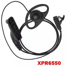 D Shape Earpiece With Mic Multi Pin Headset For Motorola Two-Way Radio XPR6550