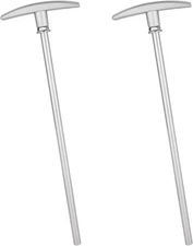 2pcs RV Waste Valve Extension Tubes, 9 Inch Long 9.84x3.27 inch, Silver 