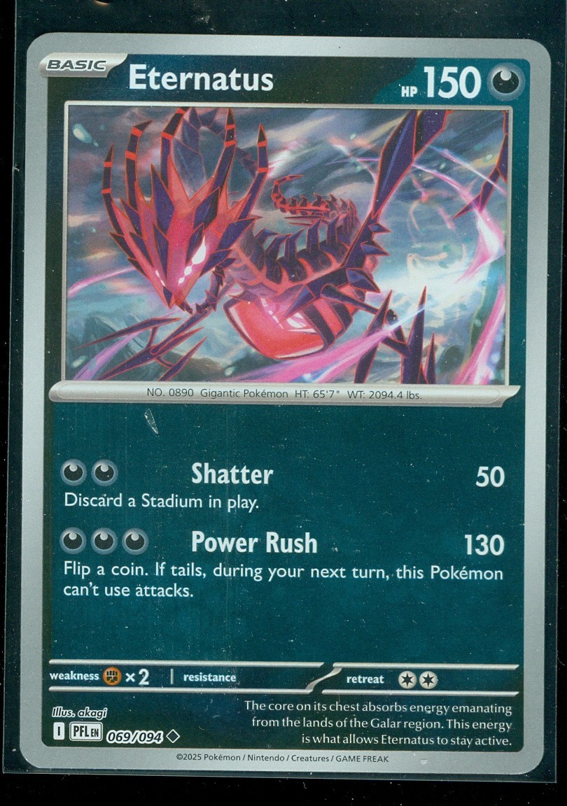 Pokemon ETERNATUS 069/094 - Phantasmal Flames - Rev Holo - MINT