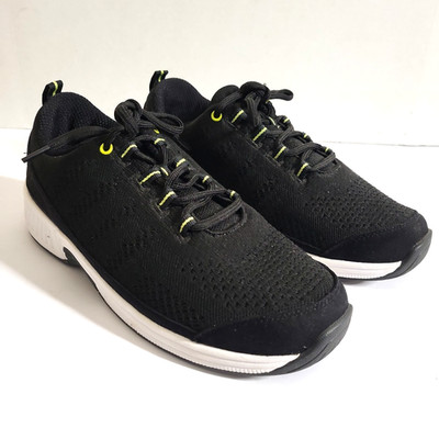 Orthofeet Biofit Women's Coral 981 Water-Repellent Sneakers Black Sz 10 Wide EUC