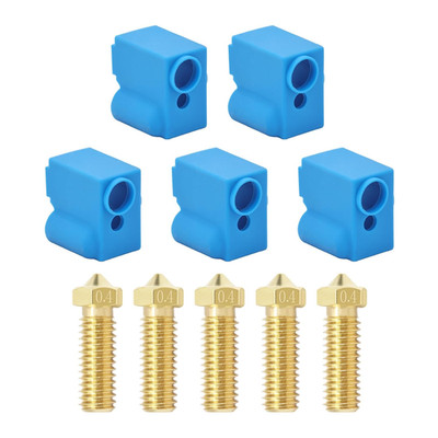 5 PCS Nozzles and Silicone Socks for Anycubic Vyper, Kobra Plus, 3D Printer Part
