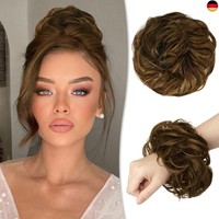 Ruwiss Unordentlicher Haarteil 100% Echthaar Rose Dutt FüR Frauen Echthaar