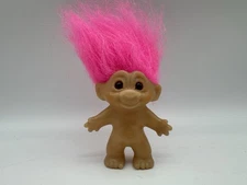 Vintage Thomas DAM Pink Hair Troll Doll