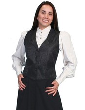 Scully Western Vest Womens Formal Paisley Button Rangewear F0 RW546