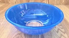 Vintage PYREX # 326 Blue 4 Quart Clear Borosilicate Glass Nesting Bowl LNC