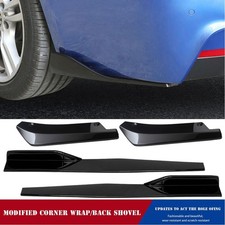 Universal Car Front Bumper Lip Spoiler Diffuser Body Kit+SideSkirt+Rear Lip 75CM