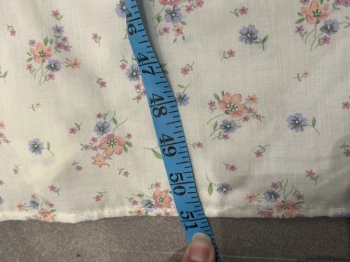 Vintage C&A Cream Floral Long Sleeve Nightdress Peter Pan Collar Bows UK 12 - Picture 7 of 15