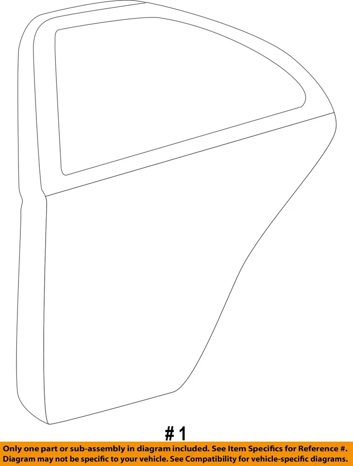 Puerta trasera izquierda dorada C693 OEM 2001 2002 2003 2004 2005 Mercedes Benz C320 C240 Foto 4 de 4