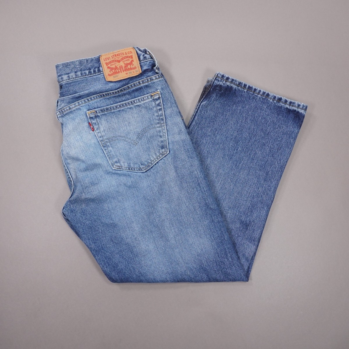 Levis 569 Loose Straight Jeans Mens 38X30 Dark Wash Fade 100 Levis 569 Loose Straight Jeans Mens 38X30 Dark Wash Fade 100