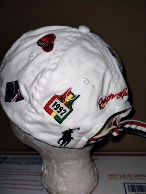 Polo Stadium 1992 Ralph Lauren White Strapback Hat. | eBay