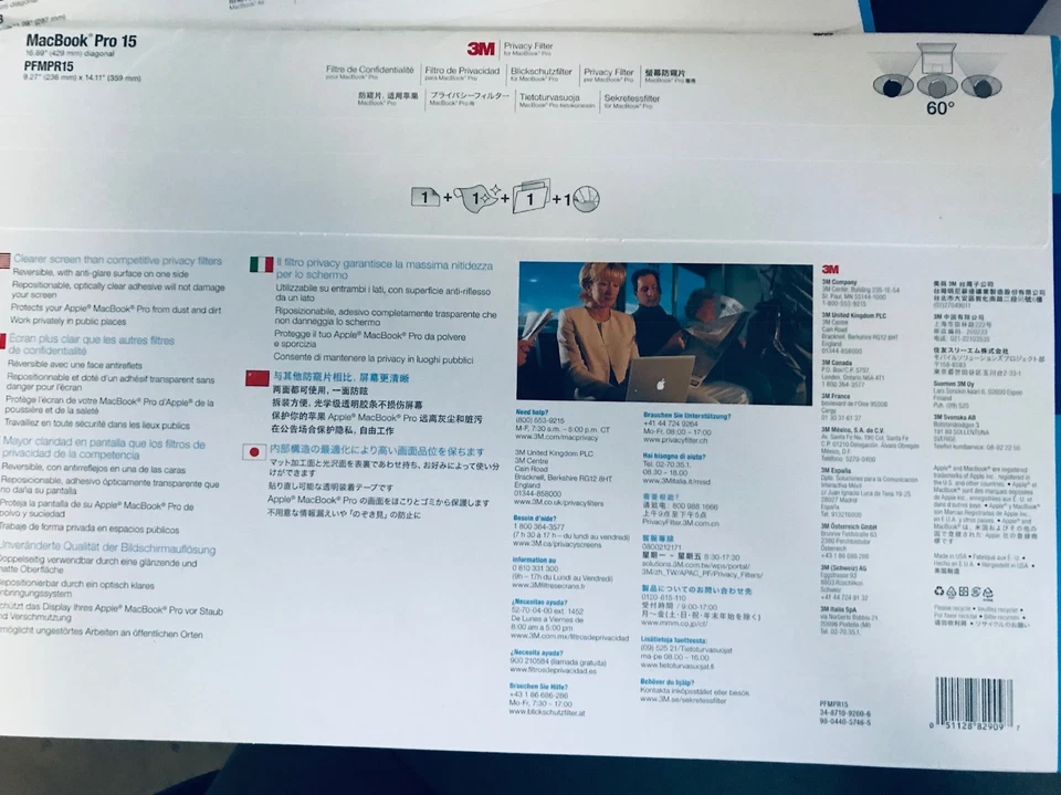 3M Privacy Filter PFMPR15 for MacBook Pro 15  - Image 2 of 3