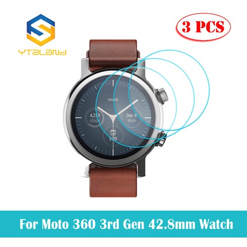 3X Tempered Glass Film For Motorola Moto 360 / Gen 2 / 3 / Sport / Smart  Watch | eBay