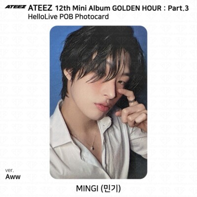 ATEEZ 12th Mini Golden Hour Part.3 HelloLive POB Photocard Printed