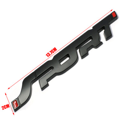 METAL EMBLEM CAR Bumper Trunk Fender Decal Logo Badge Chrome Red 1.6L 1 - Foto 4