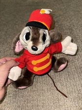 Vintage Walt Disney World Disneyland Timothy the Mouse Plush Stuffed Animal 10"