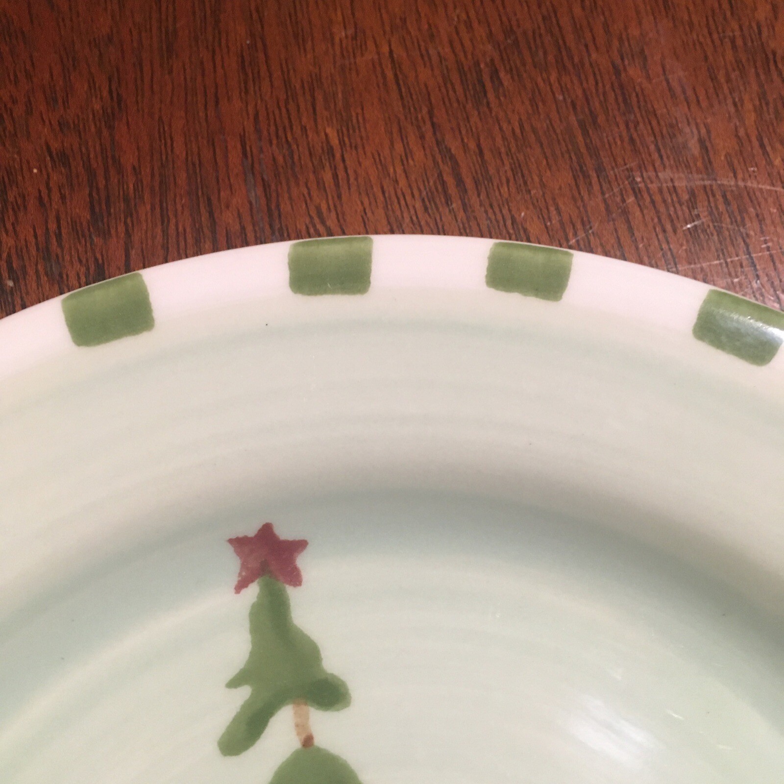 Hartstone Pottery Reindeer Traditions 8" Dessert Salad Plate Christmas