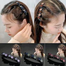 Fixed Shape Clip Tooth-shaped Double Layer Braided Duckbill Clip Flower Headwear