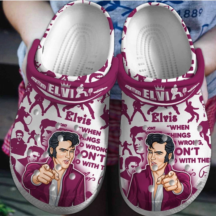 Non-slip And Comfortable Music Star Elvis Presley Clogs