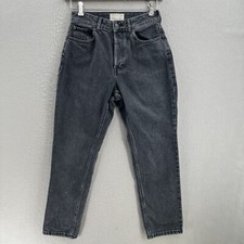 Everlane Jeans Womens 28 Gray Curvy 90s Cheeky Straight Leg Button Fly High Wais