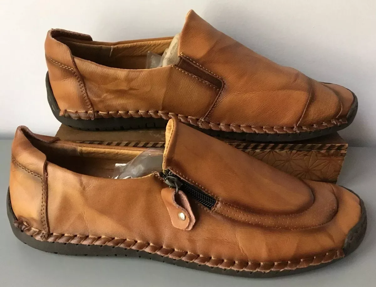 Mens leather driving shoes sale sale