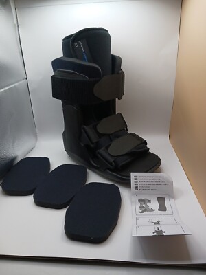 Ovation Medical Short Walker Boot Brace 11102 Black  Size XS Extra Small New