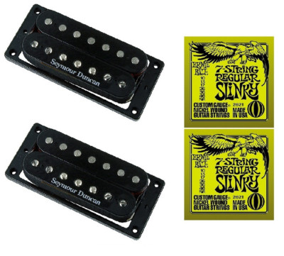Seymour Duncan SH-4 JB & SH-2n Jazz Hot Rodded Humbucker 7 String Black (STRING)