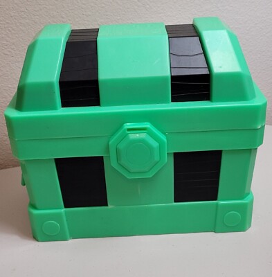 Kids Green & Black Treasure/tools/toy Chest. 10'' x 11.5''  x 6''