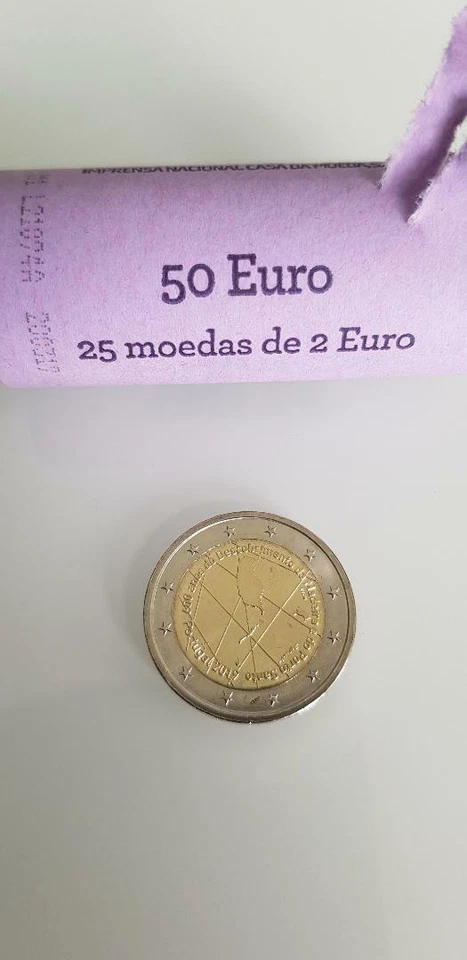2 Euro Commémorative Portugal 2019 - Découverte ile de Madère UNC NEUVE - Photo 2/2