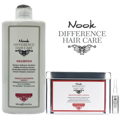 NOOK ENERGIZING LOTION VIALS + ANTI-FALL SHAMPOO AND SUPPORT WEAK HAIR