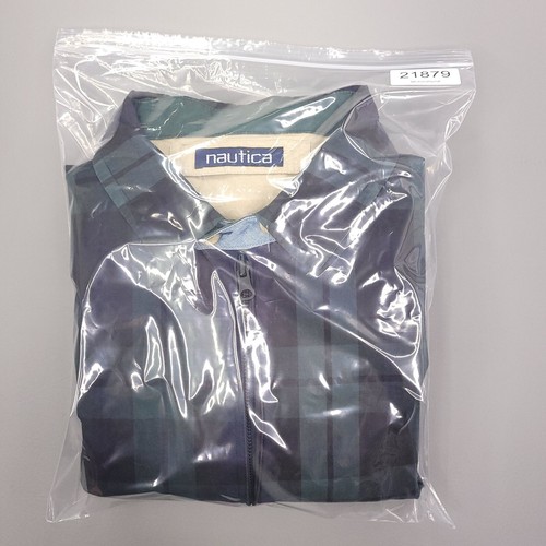 Vintage Nautica Jacket Mens Extra Large Blackwatch Tan Reversible Bomber Preppy - Picture 12 of 12