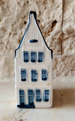 Vintage KLM #31 Rynbende Blue Delft Holland Amsterdam House Empty