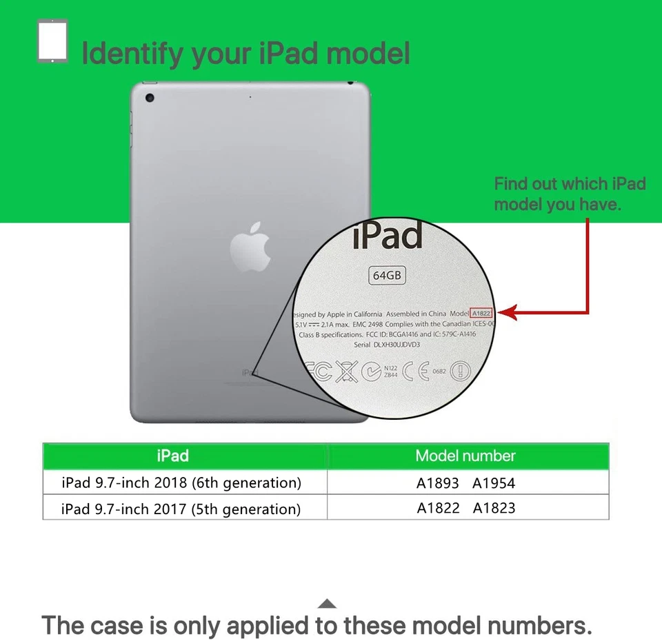 For iPad 9.7" 2018 6th Gen & 2017 5th Gen - Kids Case Built-in Screen Protector - Image 2 of 2