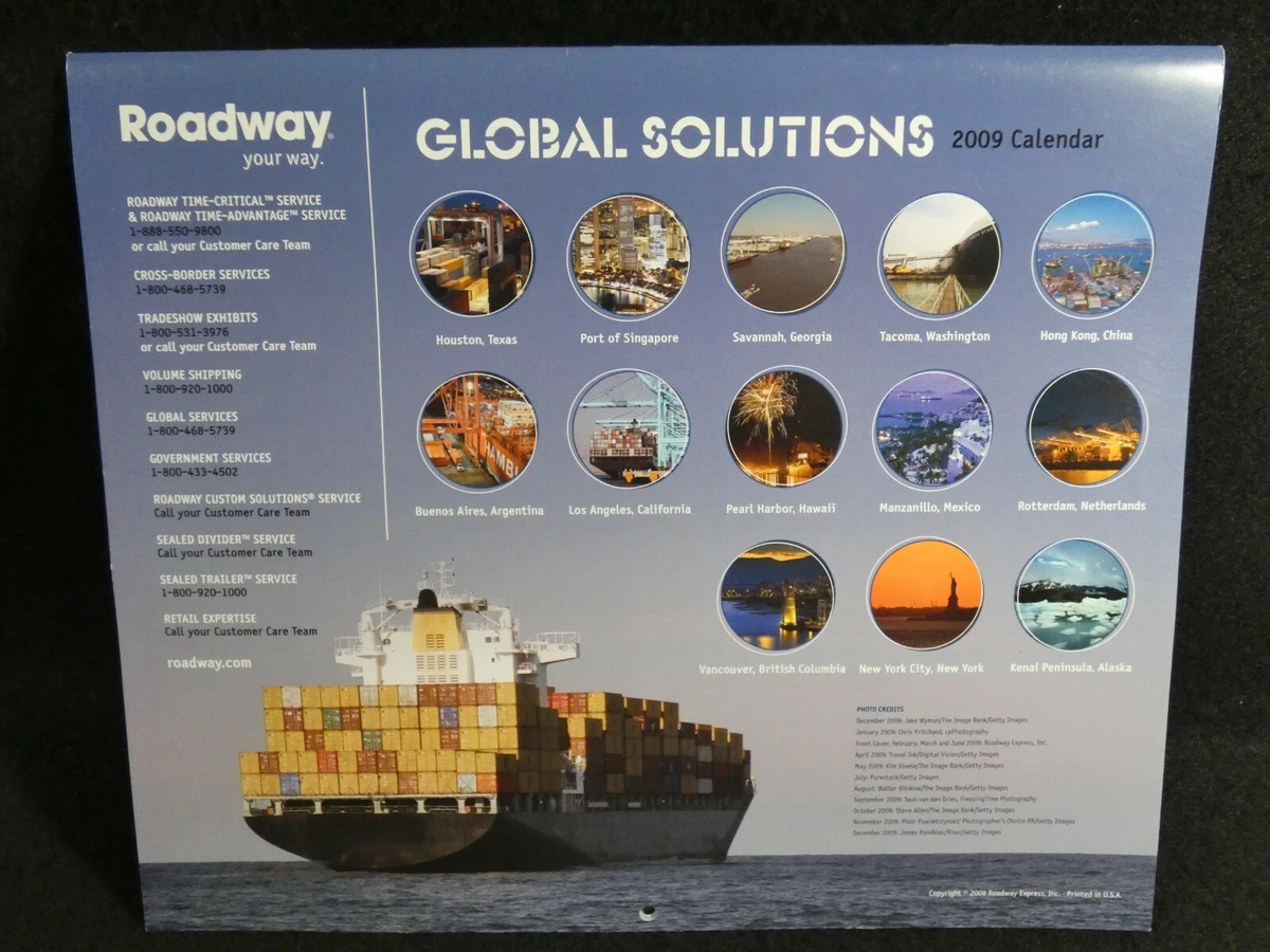 ROADWAY UNUSED 2009 CALENDAR | eBay