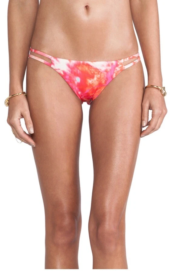Conjunto de bikini Bettinis reversible rosa loto. XS top S inferior. Estilo Hannah Davis Foto 4 de 4
