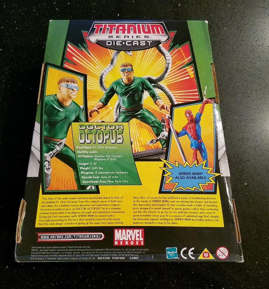 Marvel Micromachines Galoob Green Goblin & Doctor 章鱼压铸人偶 全新带盒  — 第 4/4 张图片