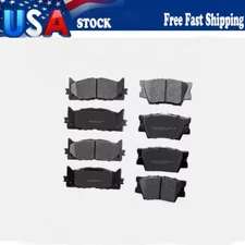 For 2007 2008 2009 - 2017 Toyota Camry Front & Rear Ceramic Disc Brake Pads