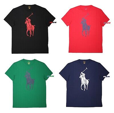 NWT Polo Ralph Lauren Men Classic Fit Big Pony Logo Crew Neck Tee T-Shirt |  eBay