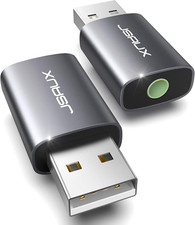 Adaptador de audio USB a conector de 3,5 mm paquete de 2 - Sonido est reo exte