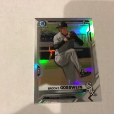 Brooks Gosswein #21 White Sox RC 2021 Bowman Chrome Draft 1st Bowman Refractor A