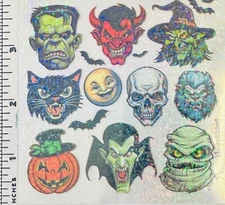Violette Stickers Monster Scary Halloween Faces Crafts Planner Supply